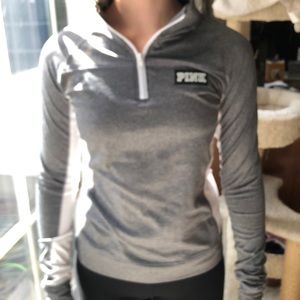 An athletic zip up longsleeve.